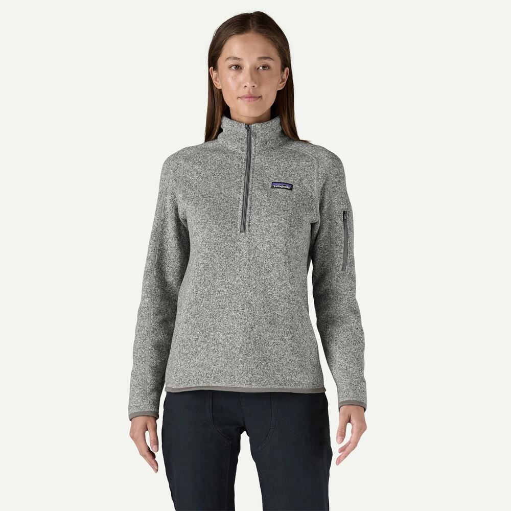 Patagonia Better Sweater 1/4 Quarter Zip Fleece Pullover, Heather Grey, Small